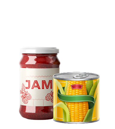 Tins, Jars & Packets